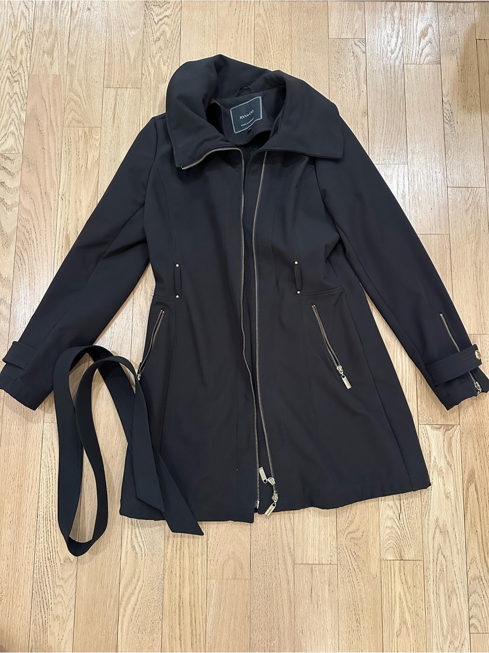 RW&CO. Black waterproof Trench Coat